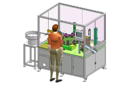 Semi - automatic assembly machine for auto parts